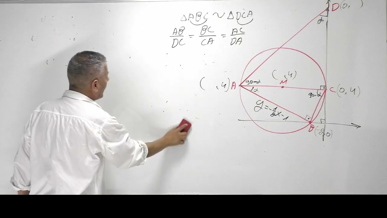 פתרון בגרות 471 קיץ 2023 מועד א שאלה 5-גיאומטריה עם מעגל.