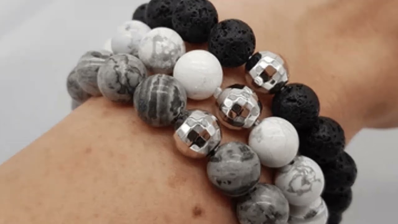 Custom Bracelets - Cayas Corner Lucky Silver And Black Sports Bracelet