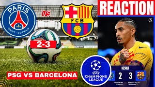 PSG vs Barcelona FC 2-3 Live Stream Champions League UCL Football Match Score Highlights Vivo Direct