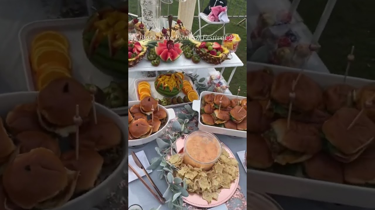 Queen Chef Caters for a client who brought her out to the Black  Luxe Picnic in Boca Raton! 🤌🏾