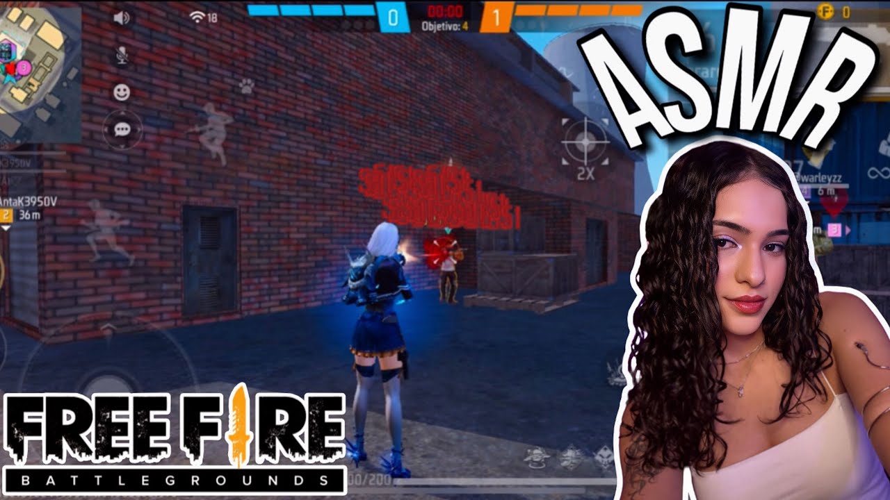 ASMR JOGANDO FREE FIRE 🔫🔥 - VOZ SUAVE 4K