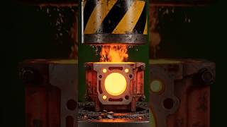 Red Hot Engine Block vs Hydraulic Press 🔥⚙️ (Insane Crush) #shortvideofbreels
