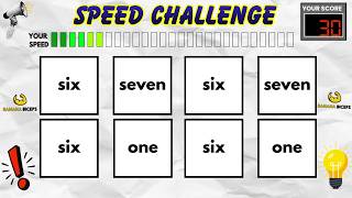 Slow to Fast Say The Word On Beat Challenge | SPEED EDITION | Easy Medium Hard | Fast Rhythm Test screenshot 4