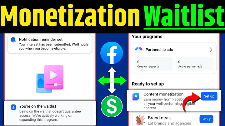 You're on the waitlist Facebook 🎉 | Content monetization you're on the waitlist