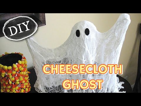 Cheese Cloth Ghost Craft  Tutorial YouTube 