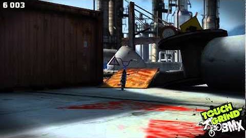 Touchgrind BMX: The Docks | Ride through the left side hole of the broken pipe! - Touchgrind BMX