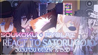 Soukoku And Fyolai React To Gojo Satoru From Jujutsu Kaisen Jjk & Bungo Stray Dogs Gacha Reacts