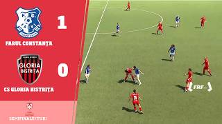Cupa României Feminin, semifinale (tur): Farul Constanța - CS Gloria Bistrița 1-0, 13.05.2026
