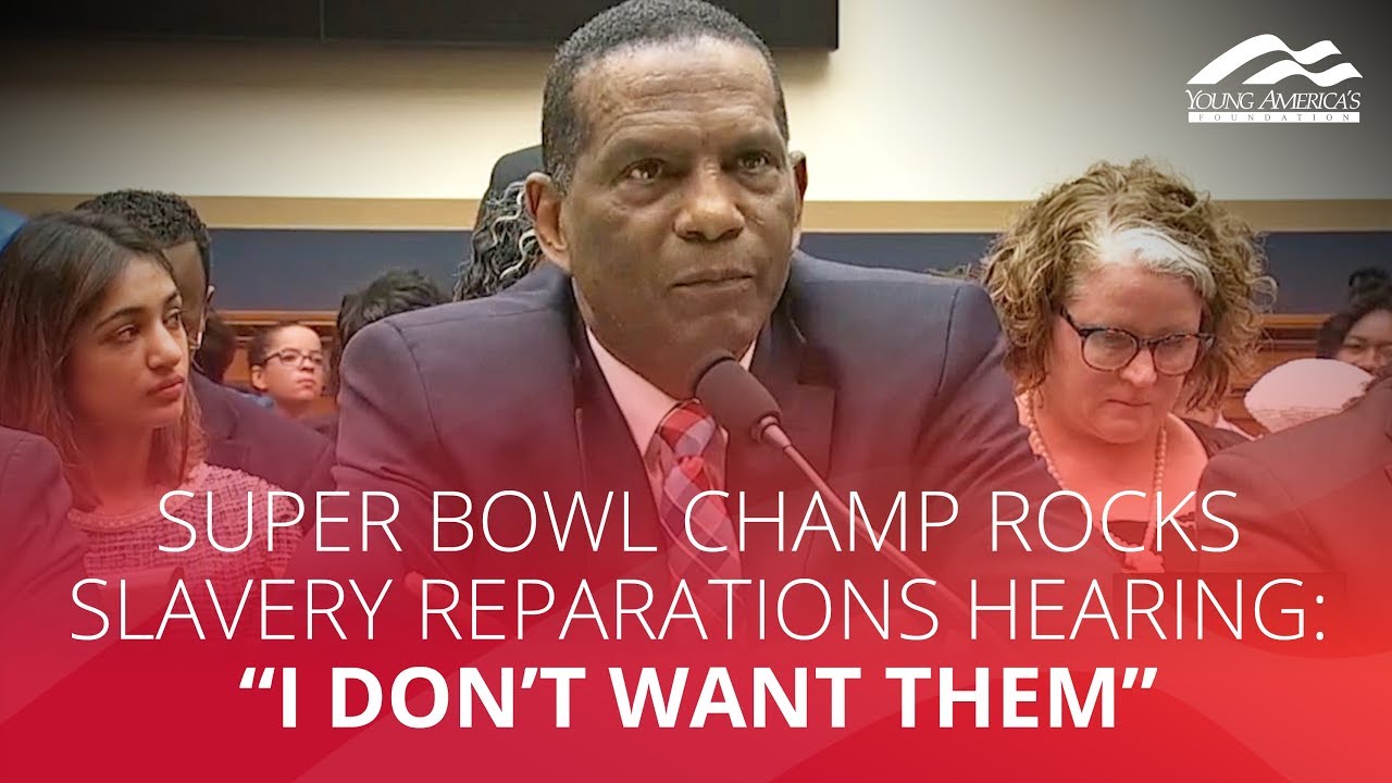 Super Bowl champ ROCKS slavery reparations hearing: "I don't want them"