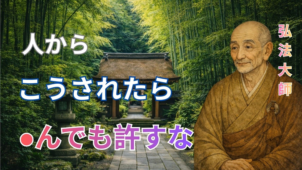 その優しさが、あなたの心を壊している。空海が説いた“決して許してはならぬ行為”とは？