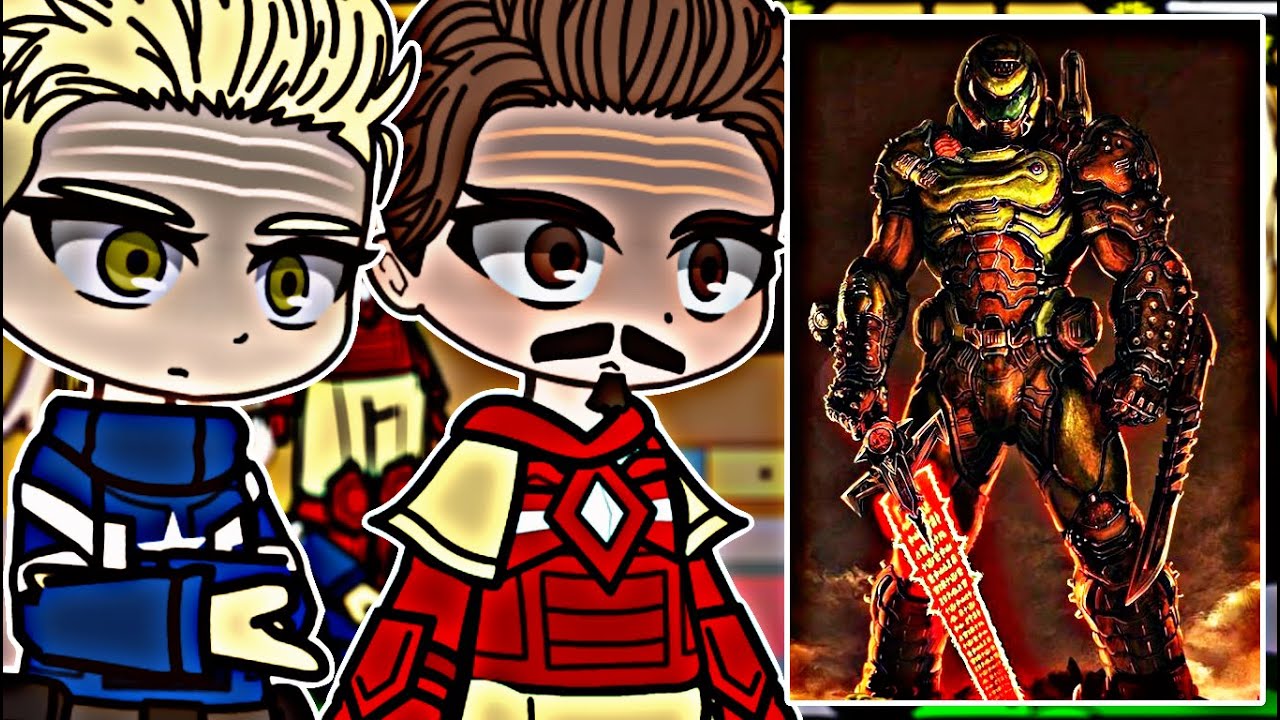 Avengers React to Doom Slayer || Tiktok || React Gacha