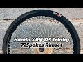 Part 2 : Honda XRM Trinity 72spokes Rimset