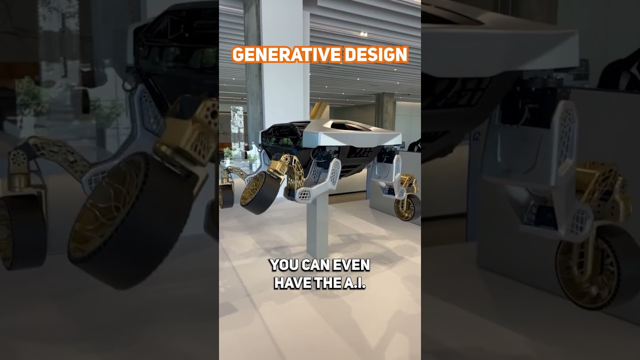 Lightning Autodesk generative design- AI project #lightning #electricmotorcycle #ai