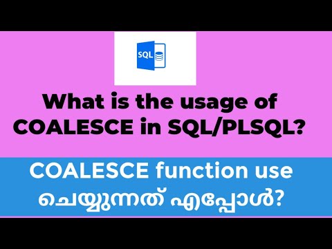 What is Coalesce function in SQL/PLSQL?