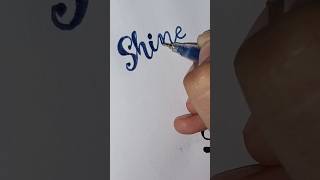 'Shine' in bouncy writing #lettering #shorts #art 'Shine' in bouncy writing #lettering #shorts #art