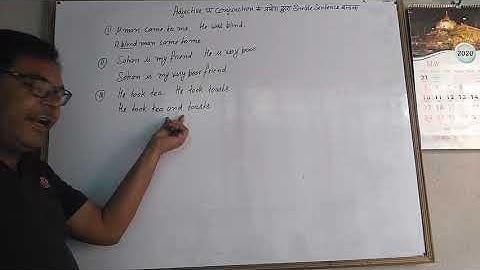 Use of Adjective and conjunction simple sentences  Charan singh