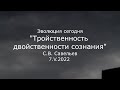 С.В. Савельев - Тройственность двойственности сознания