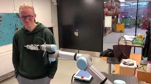 Safety test - UR5 collision with a person