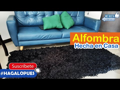 COMO HACER UNA ALFOMBRA DE TELA PASO A PASO MUY FACIL hqdefault
