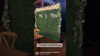 Flower Wall Rentals Long Island and NYC. Hedge Wall Rentals.