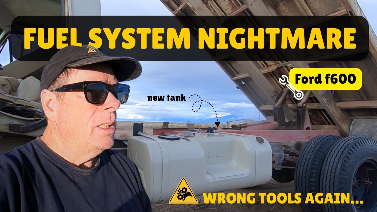 Fixing Vapor Lock & Installing an Auxiliary Fuel Tank | 1967 Ford F600 @contentment164#automobile