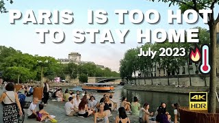 Paris, France?? 4K HDR Walking Tour (Quartier Latin, Saint-Louis Island) July 2023