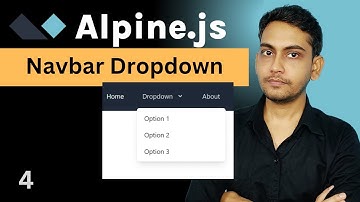 Navbar with Dropdown Menu Alpine JS