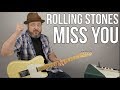 The Rolling Stones "Miss You" Guitar lesson