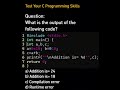 C Programming MCQ ▶ Hexadecimal vs Octal Addition ▶ Find the Output
