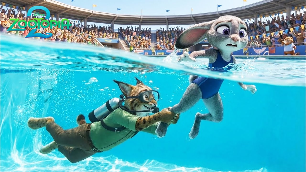 Zootopia 2 | Judy vs Gazelle in the Pool and Pawbert’s Sneaky Trick 😱 | Short Animation