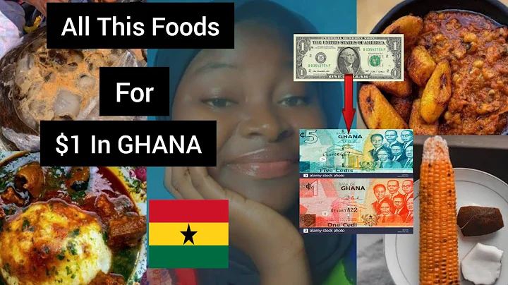 what $1 {GHC6} Can Get You in Ghanaian street food | Living in Ghana | B Nas TV.