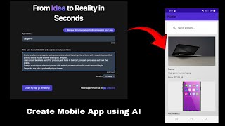 Celebrity How to Generate an E-Commerce mobile application using AI Wealth