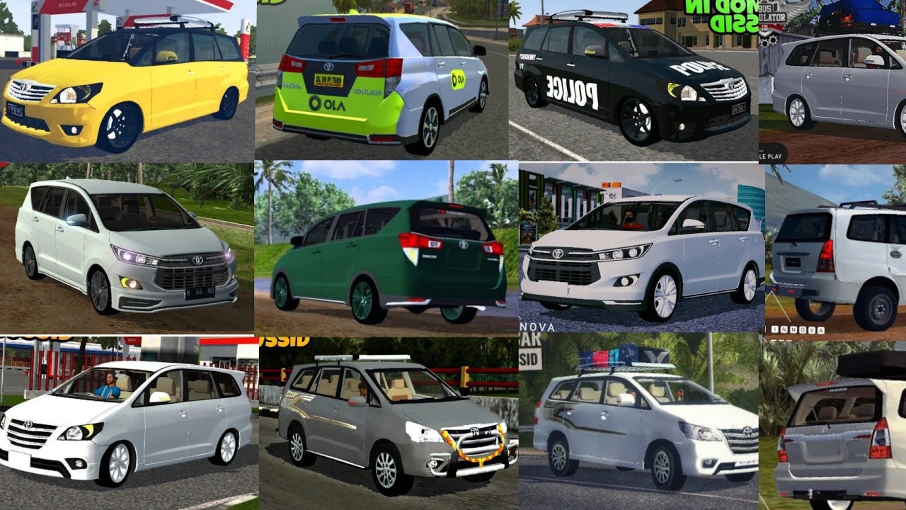 19 Toyota Innova Car Mod In Bus Simulator Indonesia Bussid Bus Mod