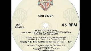 Paul Simon - The Boy In The Bubble (12 Inch Extended Version)