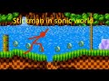 Stickman in sonic world Part 2 (animating touch)