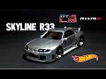 NISSAN SKYLINE R33 GTRLM Hotwheels Custom Diecast