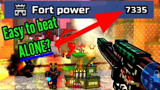 Best strategy for Clan Raid! - Beat any fort power solo! | Pixel Gun 3D