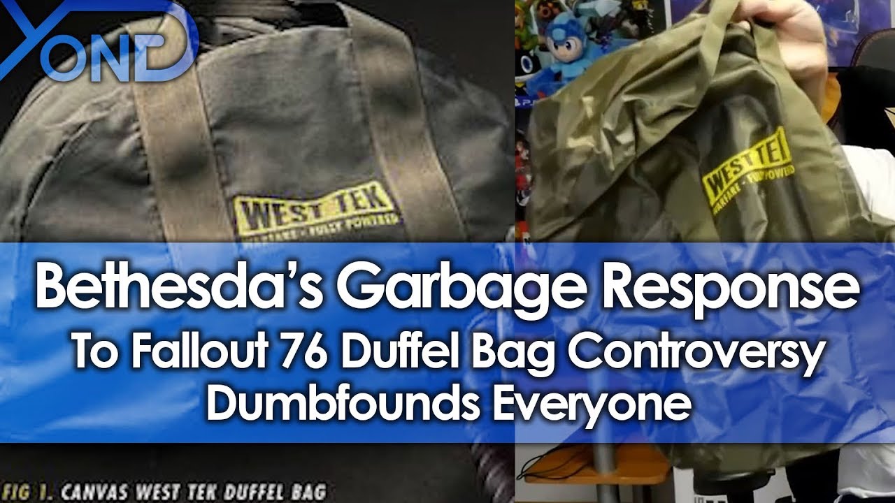 Bethesda's Garbage Response to Fallout 76 Duffel Bag Controversy ...