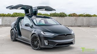 For the first time ever, a black tesla model x is transformed into
stealthy menacing t largo wrapped in xpel stealth paint protection
film. all of its fact...