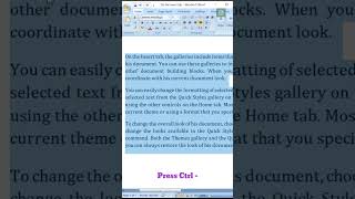 How to Change Font Style in MS Word | Font Style Shortcut Key in Microsoft Word #mswordtips #msword Profile