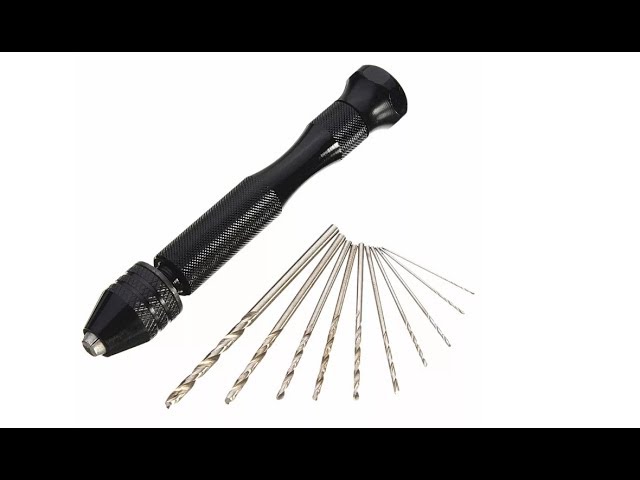 Mr. Pen- Hand Drill with 10 Drill Bits (0.6-3.0mm), Jewelry Drill, Res