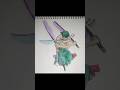 Draw Roronoa Zoro #art #onepiece #onepiecefanart