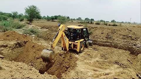JCB BACKHOE LOADER !! jcb first time khudai !! in the mud place and amazing video for #jcb_3dx