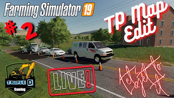 Farming simulator 19 live TP map making/editing part #2 Triple D Gaming Live Stream
