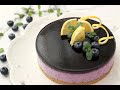 No bake eggless|Blueberry cheesecake Gateau fromage creme sans cuisson 免烤蓝莓芝士蛋糕 chesse mousse 慕斯