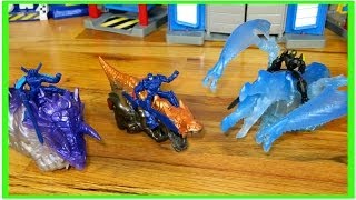 Transformers Dino Sparkers Figures Pull back and release to spark 3 to collect 