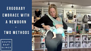 How to use Ergobaby Embrace with a Newborn / new baby - IMPROVED VIDEO
