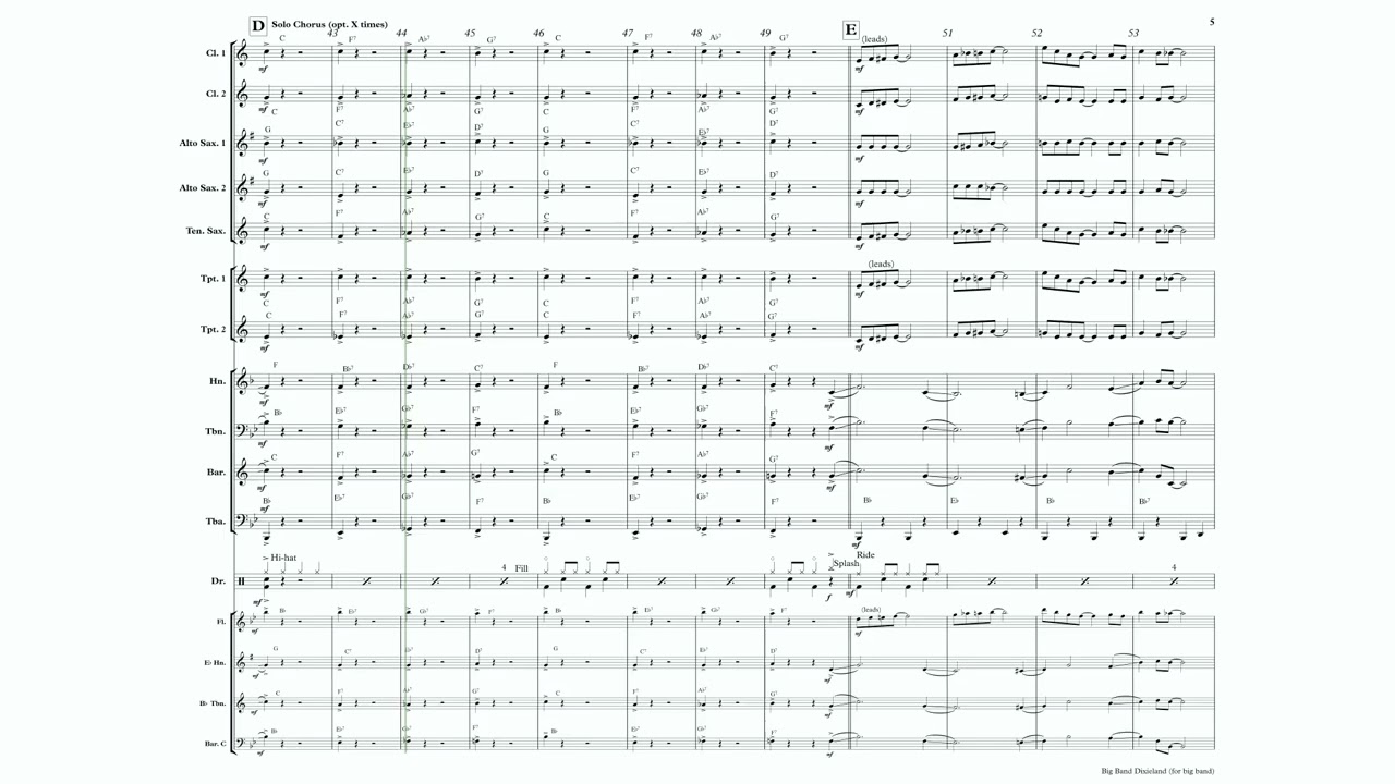 Big Band Dixieland Mini Man Set