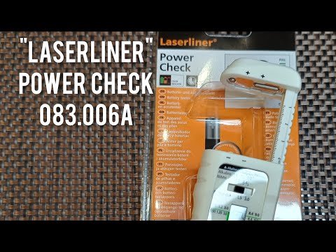 видео: Тестер состояния батареек и аккумуляторов Laserliner Power Check,art.083.006A.