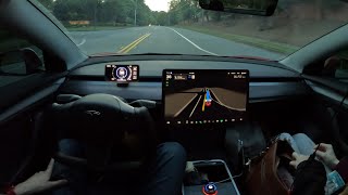 Tesla FSD Supervised v12.3.4 Hesitation on Unprotected Left